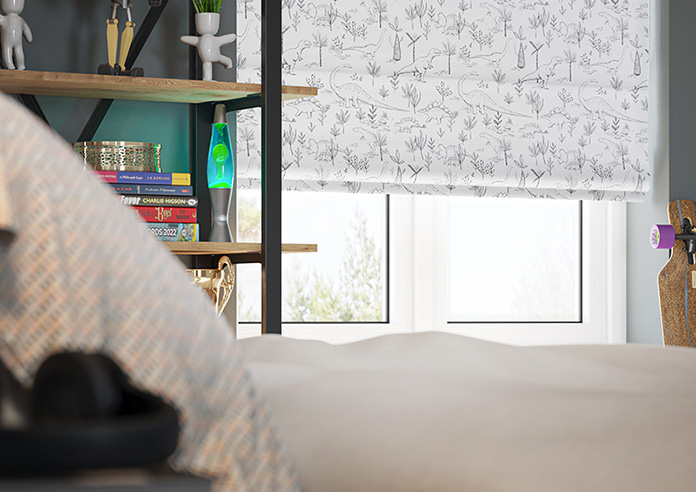 Dino Park, Anthracite - Roman Blind - Image 5